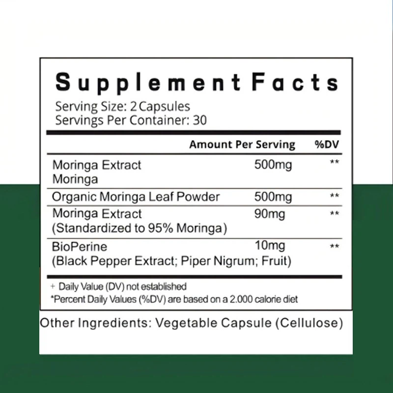 natural moringa capsules suppliers